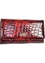 Barebag GROSSO Kožená dámská hrubá peněženka RFID červená v dárkové krabičce