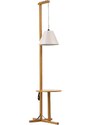 Bílá dubová stojací lampa Woodman Floor 199 cm