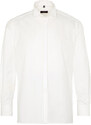 Svatební ETERNA Modern Fit krémová neprosvítající košile dlouhý rukáv Rypsový kepr Non Iron 100% bavlna Francouzská manžeta stojáček