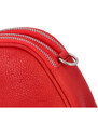 Delami Vera Pelle Krásná kožená crossbody kabelka Vernazza, červená