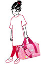 Dětská cestovní taška REISENTHEL M ABC růžová