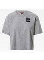 THE NORTH FACE Šedé crop třičko Fine Tee M