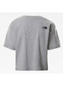 THE NORTH FACE Šedé crop třičko Fine Tee M