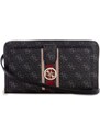 GUESS kabelka Jensen Travel Crossbody Wallet coal Černá