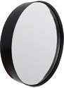 White Label Černé závěsné zrcadlo WLL Raj Medium O 60 cm