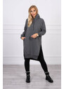 Fashionweek Zateplená dlouha mikina s kapucí MAXI K9301