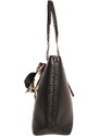 Černá velká elegantní kabelka na rameno FLORA&CO F2508