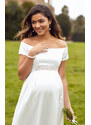 Tiffany Rose Těhotenské svatební šaty dlouhé Aria smetanové