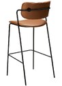 ​​​​​Dan-Form Koňakově hnědá koženková barová židle DAN-FORM Zed 77 cm