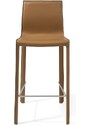 Koňaková koženková barová židle Miotto Orte