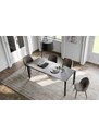 Tmavě šedý keramický rozkládací jídelní stůl Miotto Carolina 122/182 x 76 cm