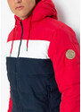 bonprix Prošívaná zimní bunda s kapucí Červená