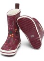 Dětské zateplené holiny/sněhule Bundgaard (BG401033) - Classic Rubber Boot Winter - Zimní květy