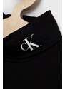 Dětské tričko s dlouhým rukávem Calvin Klein Jeans černá barva, s rolákem