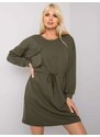 RUE PARIS KHAKI DÁMSKÉ MIKINOVÉ ŠATY -KHAKI