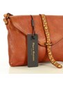 Dámská kožená crossbody kabelka Mazzini M150 camel