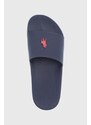 Pantofle Polo Ralph Lauren Polo Slide tmavomodrá barva, 809852071002