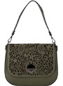 Delami Vera Pelle Luxusní dámská kožená kabelka Gladis, zelená