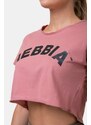 NEBBIA - Fitness Crop Top Fit and Sporty 583 (old rose)