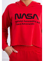MladaModa Tepláková souprava s nápisem NASA červená