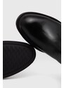 Kožené boty Vagabond Shoemakers Alex W dámské, černá barva, na plochém podpatku, lehce zateplené