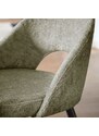 Zelená žinylková jídelní židle Kave Home Mael