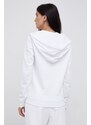 Bavlněná mikina Armani Exchange dámská, bílá barva, s aplikací, 8NYM21 YJ68Z NOS