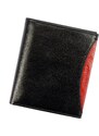 Pánská kožená peněženka Rovicky 1552-03-BOR RFID černá / červená