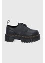 Polobotky Dr. Martens Audrick 3-Eye dámské, černá barva, na plochém podpatku, DM27147001