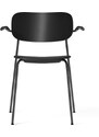 Audo CPH Černá plastová jídelní židle AUDO CO s područkami