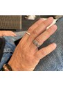 SYLVIENE Stříbrný prsten pro muže Celtic III oxidovaný 8 mm