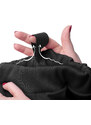 Dětské softshellové kalhoty s fleecem UNUO Fantasy pružné, Černá