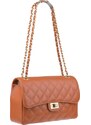 NovaKabelka.cz Kožená kabelka crossbody Kožená kabelka Eliana Camel camel