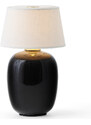 Audo CPH Černá keramická přenosná mini stolní lampa AUDO TORSO 20 cm