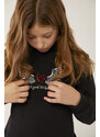 Boboli Dívčí mikina s kapucí a sukní Rock