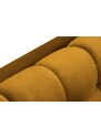 Žlutá sametová lenoška MICADONI MAMAIA 185 cm se zlatou podnoží, pravá