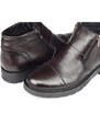 Ducavelli Liverpool Genuine Leather Anti-Slip Sole Zipper Chelsea Daily Boots Brown.