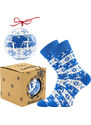 ELFI dárkové vánoční ponožky Lonka modrá 42-45