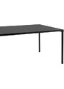 Nordic Design Černý kovový jídelní stůl Narvik 200x100 cm