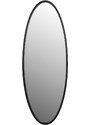 White Label Černé oválné závěsné zrcadlo WLL Matz L