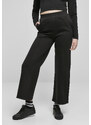 UC Ladies Dámské kalhoty Straight Pin Tuck Sweat Pants černé