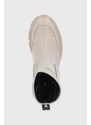 Boty s gumou MOA Concept dámské, průhledná barva, na platformě