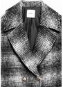 Krátký kabátek oversize, šedý