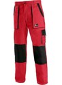CANIS SAFETY CXS Luxy Josef pracovní kalhoty do pasu červená-černá