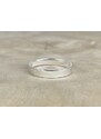 SYLVIENE Stříbrný prsten hladký 4 mm