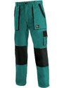 CANIS SAFETY CXS Luxy Josef pracovní kalhoty do pasu zelená-černá