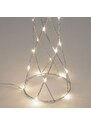 Stříbrná vánoční LED dekorace ve tvaru vánočního stromku Kave Home Shirly