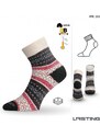 HMC zimní trekové ponožky Lasting červená S