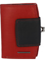 Praktická dámská peněženka Bellugio Clara, červeno-černá