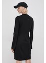 Šaty Superdry černá barva, mini, přiléhavé